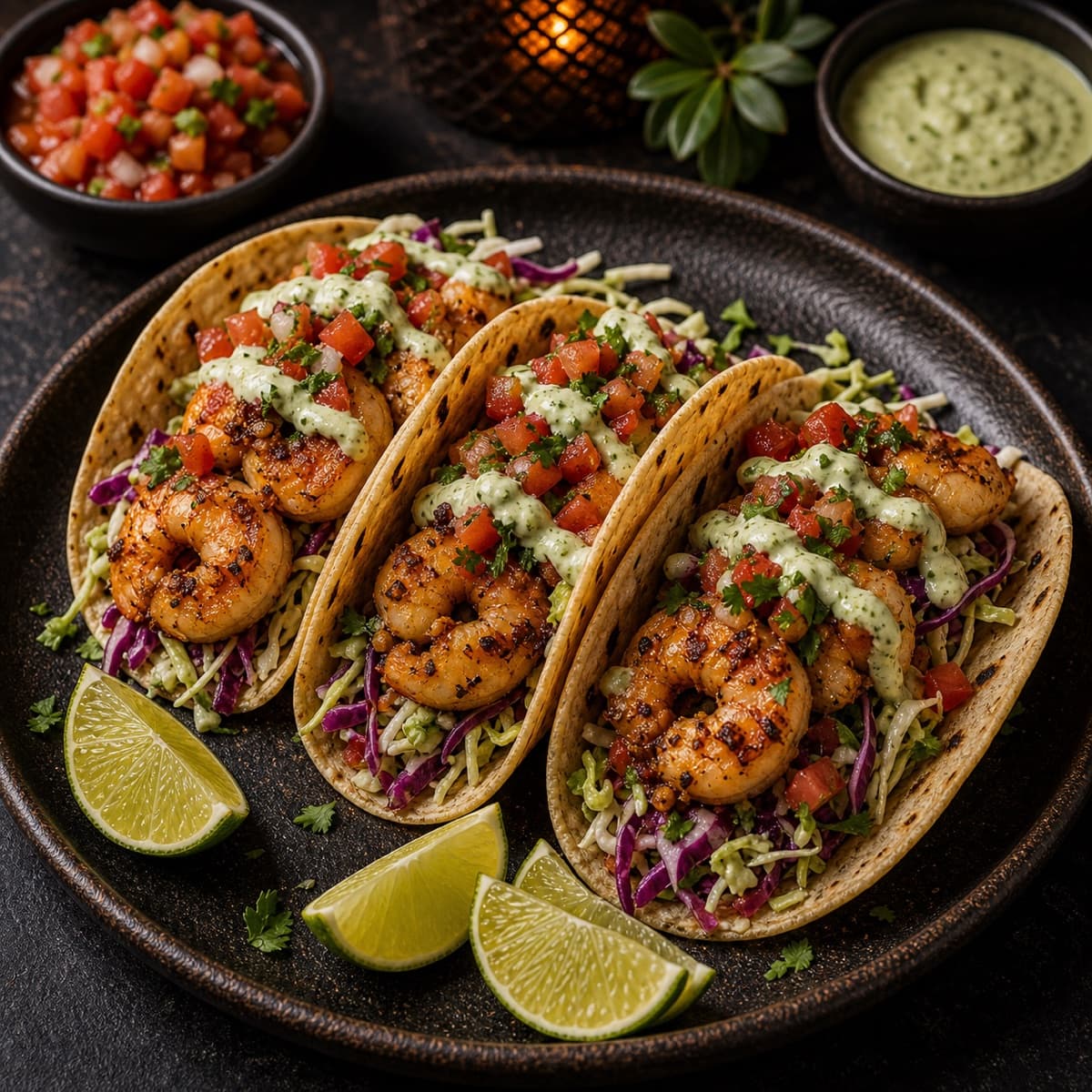 Garlic Shrimp Taco